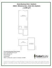 3345 Miraloma Ave, Anaheim, CA à louer Plan de site- Image 1 de 1