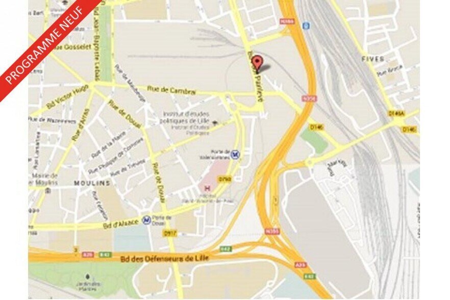 Bureau dans Lille à louer - Photo du bâtiment - Image 2 de 2