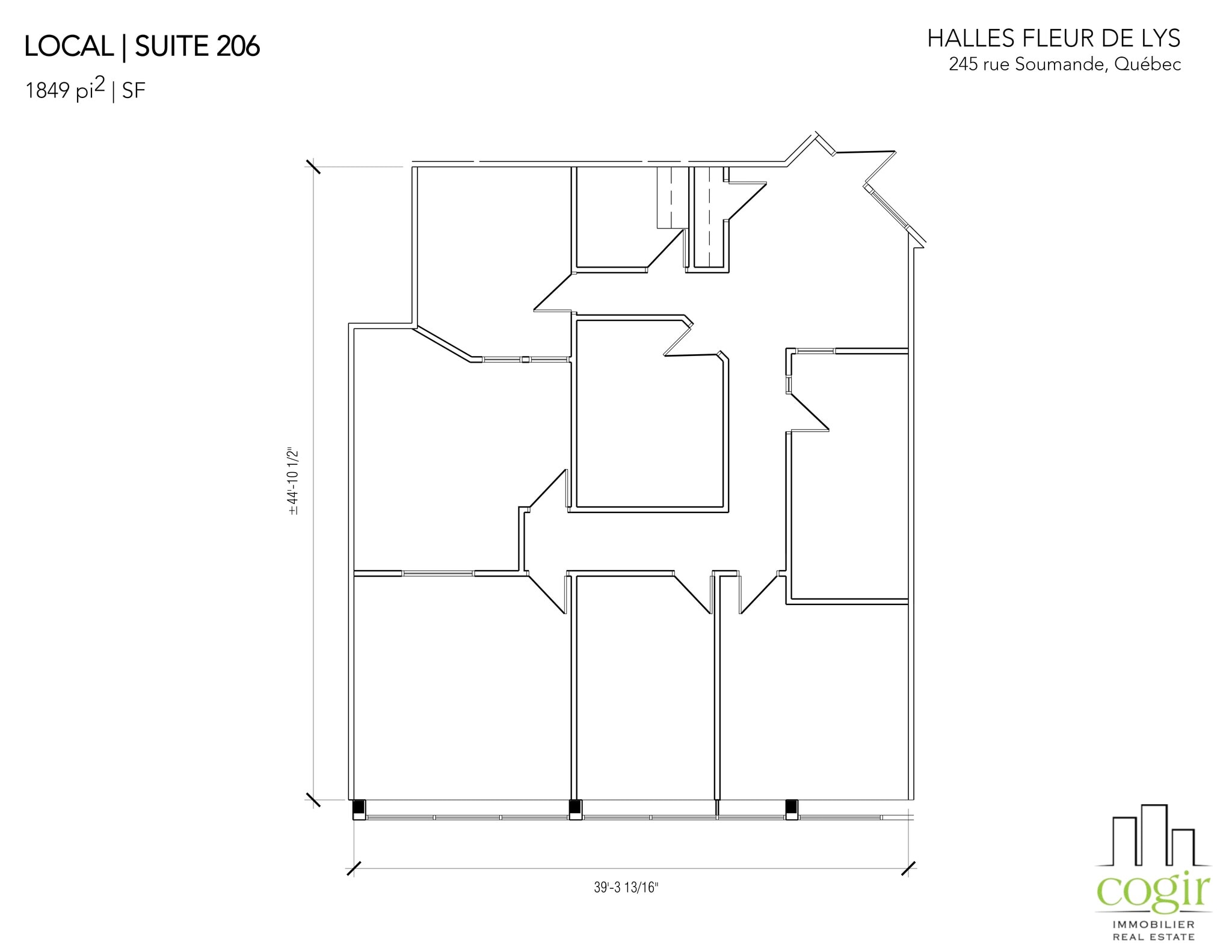 245 Rue Soumande, Québec, QC à louer Plan de site- Image 1 de 1