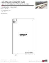 1229 Colorado Ln, Arlington, TX for lease Floor Plan- Image 1 of 1