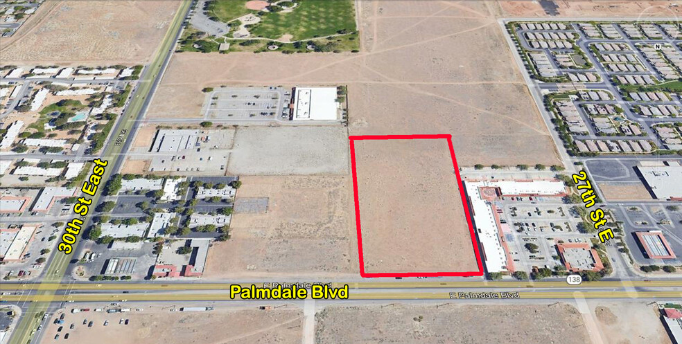 Palmdale Blvd & 27th East st, Palmdale, CA for sale - Aerial - Image 1 of 1