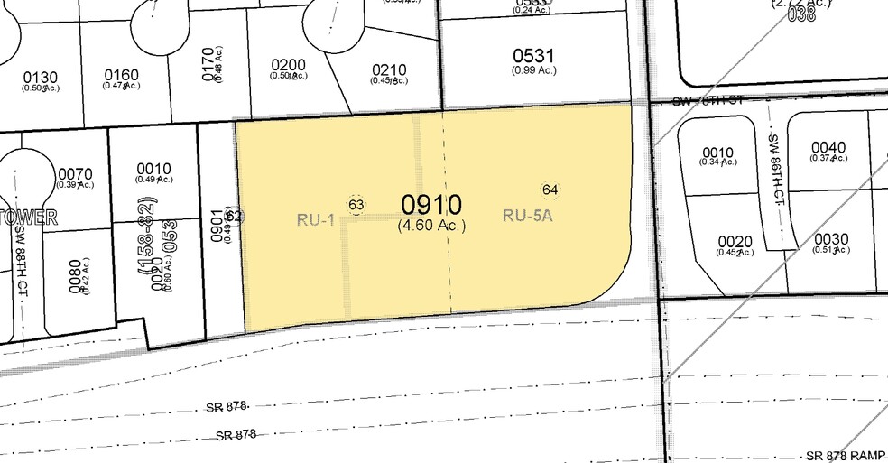 7800 SW 87th Ave, Miami, FL à louer - Plan cadastral - Image 3 de 24