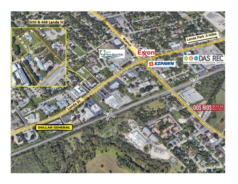 668 Landa St, New Braunfels, TX à vendre - Plan cadastral - Image 3 de 3