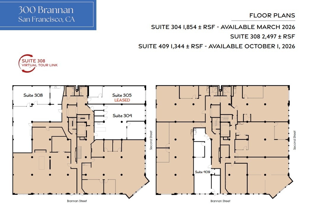 300 Brannan St, San Francisco, CA à louer Plan d’étage- Image 1 de 1