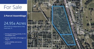 Plus de détails pour 785 & 935 N Independence Hwy, Inverness, FL - Terrain à vendre