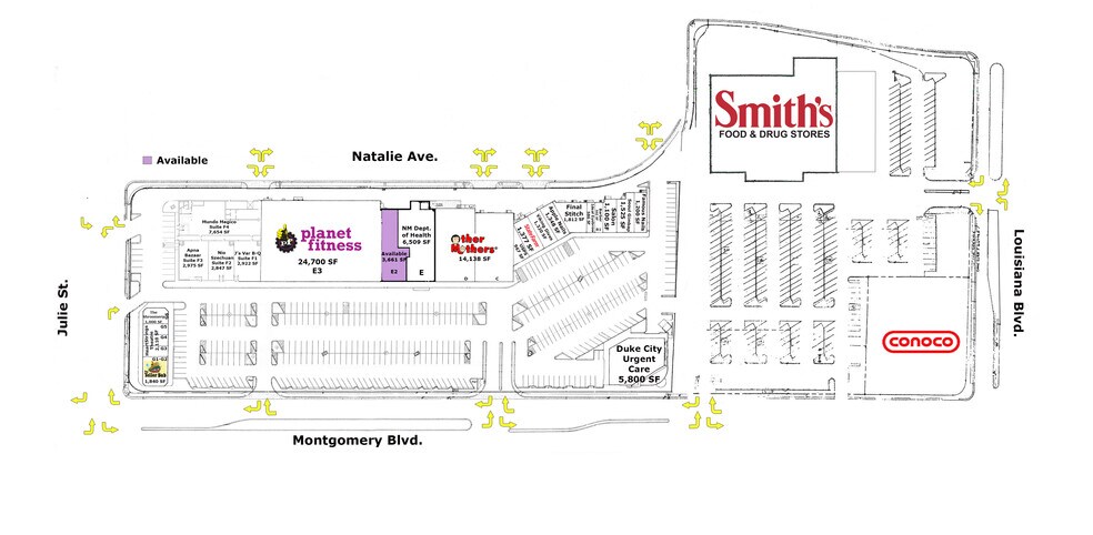 7200 Montgomery Blvd NE, Albuquerque, NM à louer - Plan de site - Image 2 de 7