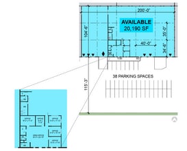 151 Regal Row, Dallas, TX à louer Plan d’étage- Image 1 de 1