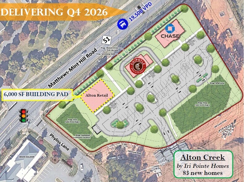 6412 Matthews-Mint Hill Rd, Mint Hill, NC for lease - Site Plan - Image 1 of 2
