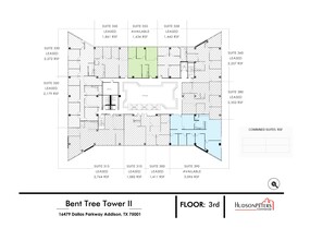 16479 Dallas Pky, Addison, TX for lease Floor Plan- Image 1 of 2