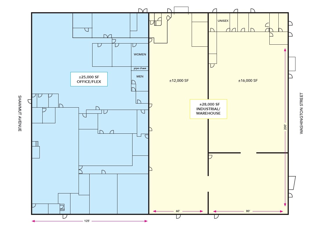 1071 Washington St, Boston, MA à louer Plan d’étage- Image 1 de 1