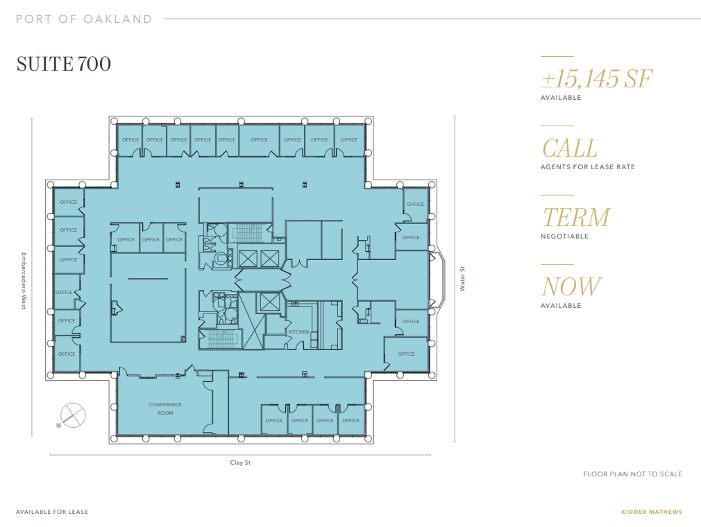 530 Water St, Oakland, CA à louer Plan d  tage- Image 1 de 1