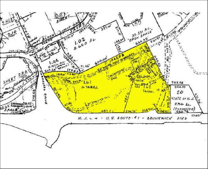 100 College Rd W, Princeton, NJ for lease - Plat Map - Image 1 of 1