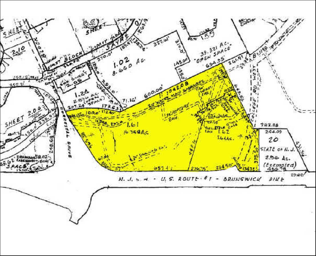 100 College Rd W, Princeton, NJ à louer Plan cadastral- Image 1 de 2