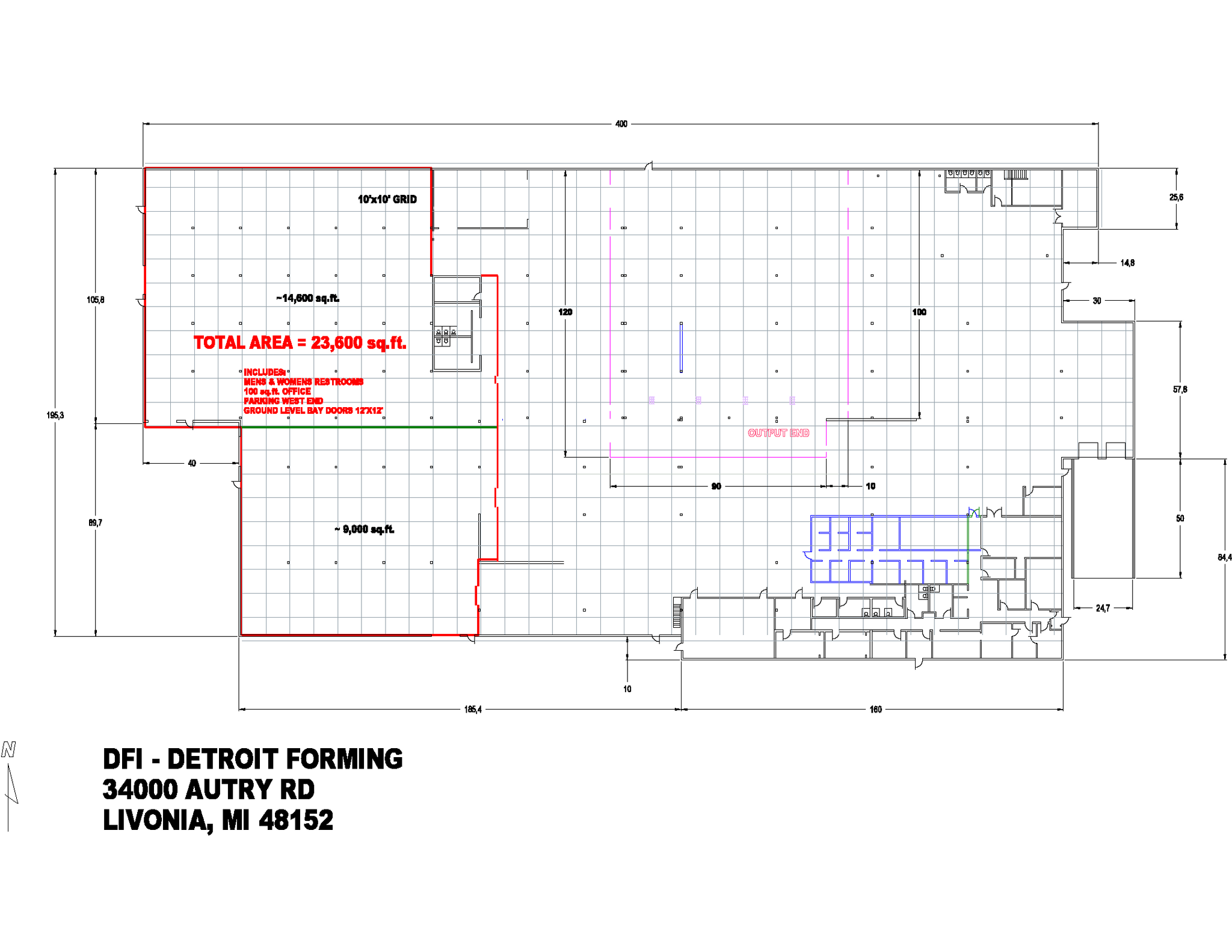 34000 Autry St, Livonia, MI for lease Floor Plan- Image 1 of 1