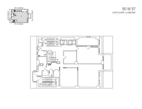 50 W 57th St, New York, NY à louer Plan d’étage- Image 1 de 1