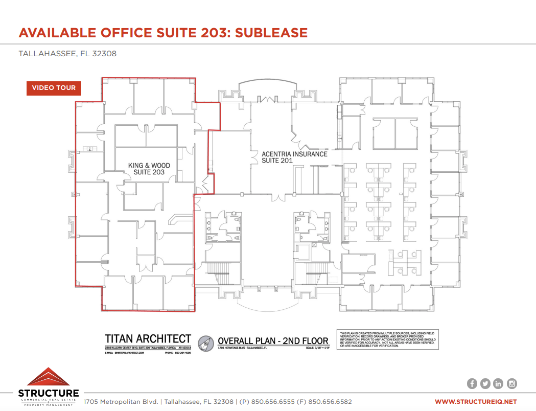 1701 Hermitage Blvd, Tallahassee, FL for lease Floor Plan- Image 1 of 1