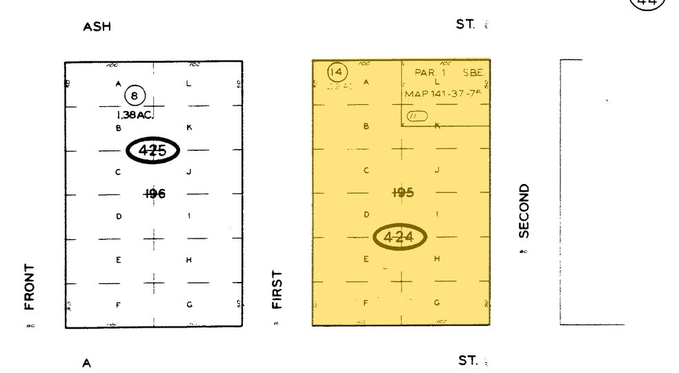 101 Ash St, San Diego, CA à louer - Plan cadastral - Image 2 de 5