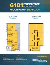 6101 Executive Blvd, North Bethesda, MD à louer Plan d’étage- Image 1 de 1