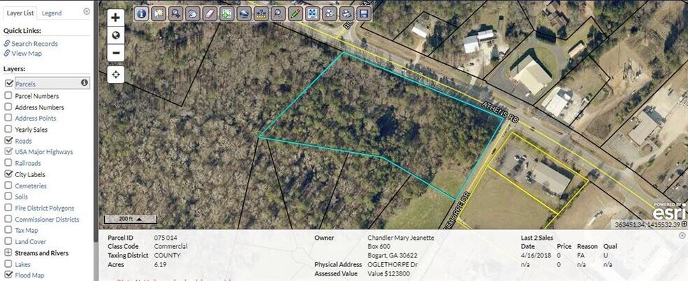 0 Oglethorpe, Crawford, GA à vendre - Aérien - Image 3 de 5