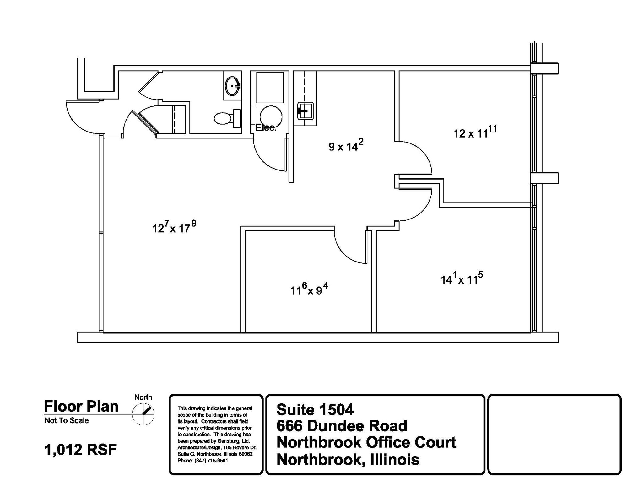 666 Dundee Rd, Northbrook, IL for lease Floor Plan- Image 1 of 1