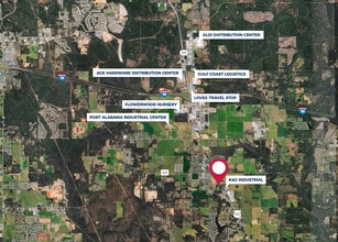 26655 Railroad Ave, Loxley, AL - Aerial map view