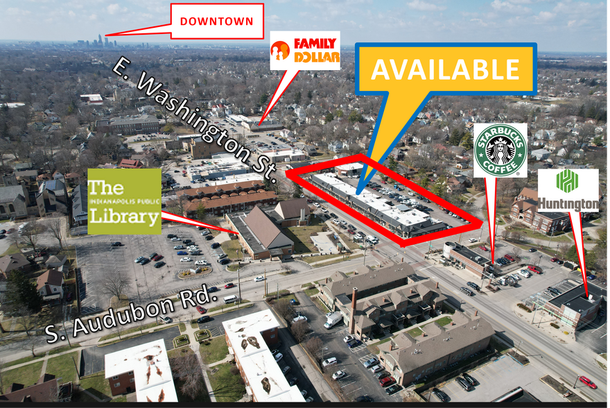 5614-5648 E Washington St, Indianapolis, IN à louer - Photo du bâtiment - Image 2 de 7