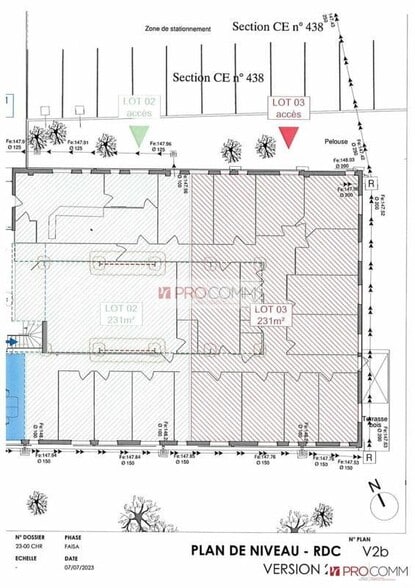Bureau dans Chartres à louer - Plan d’étage - Image 2 de 4
