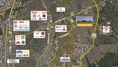 7601 Bartlett Ave, Laredo, TX - AERIAL  map view