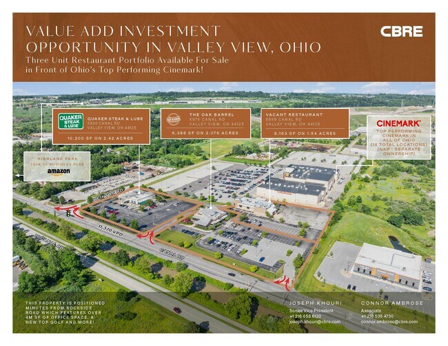 More details for Value Add - Three Restaurant Portfolio – Retail for Sale, Valley View, OH