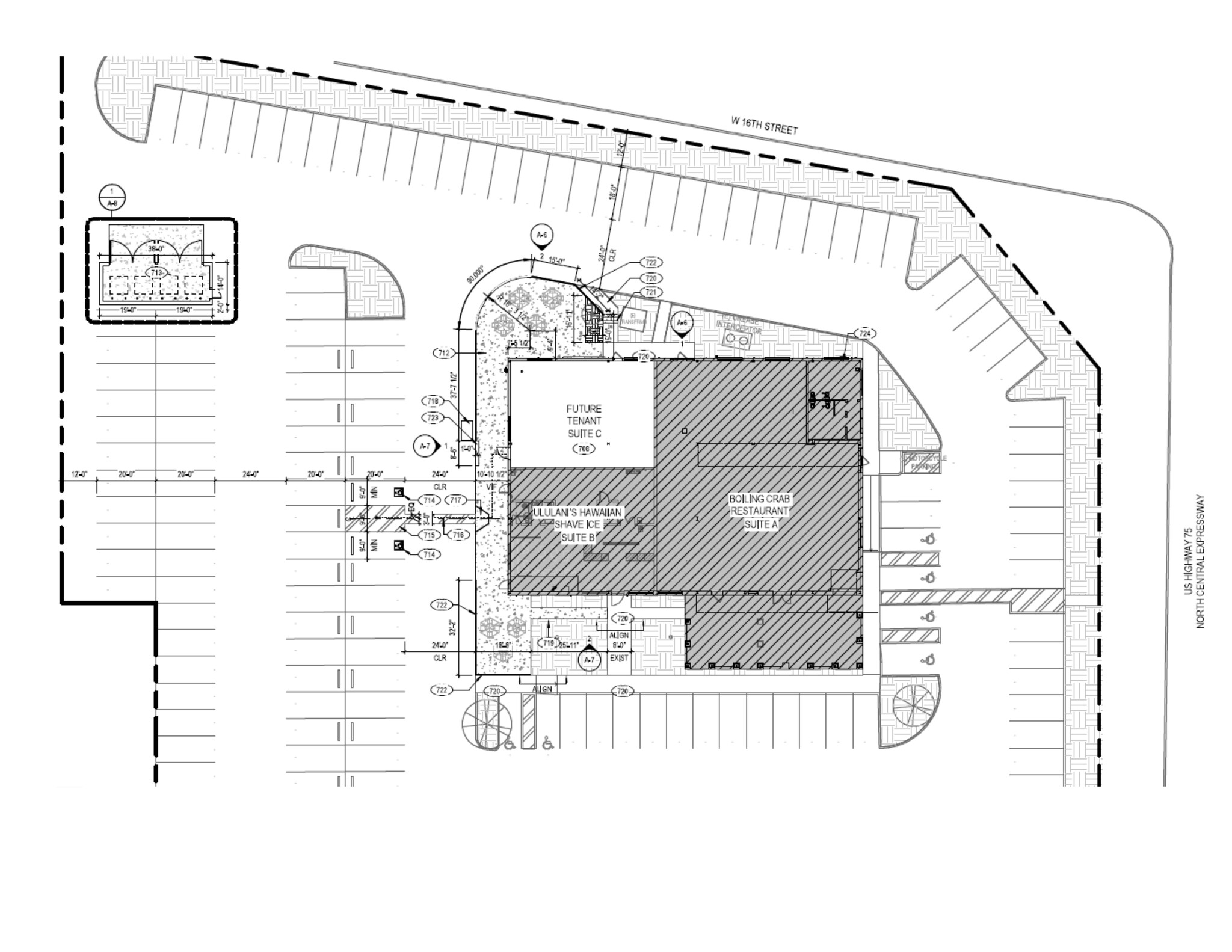 1517 N Central Expy, Plano, TX à louer Plan de site- Image 1 de 2