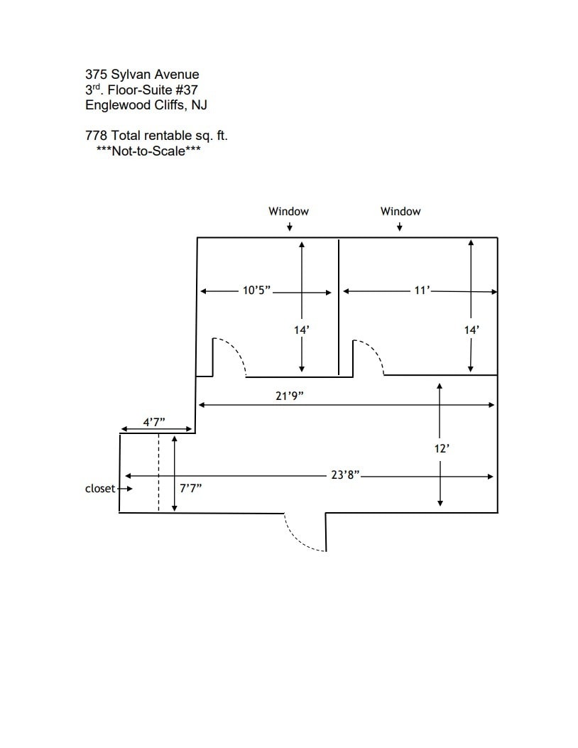 375 Sylvan Ave, Englewood Cliffs, NJ for lease Floor Plan- Image 1 of 1