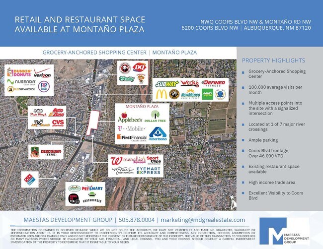Plus de détails pour 6000-6200 Coors Blvd, Albuquerque, NM - Commerce de détail à louer