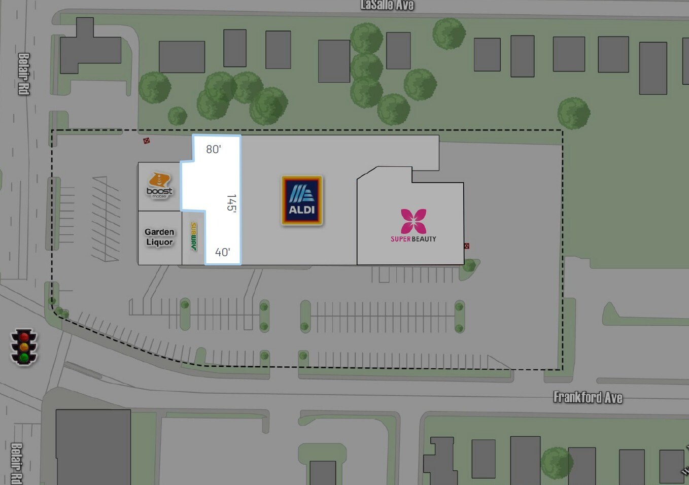 4206 Belair Rd, Baltimore, MD à louer Plan de site- Image 1 de 1