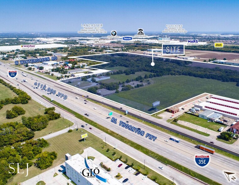 I-35E & W Wintergreen Rd portefeuille de 3 propriétés à vendre sur LoopNet.ca - Aérien - Image 3 de 13