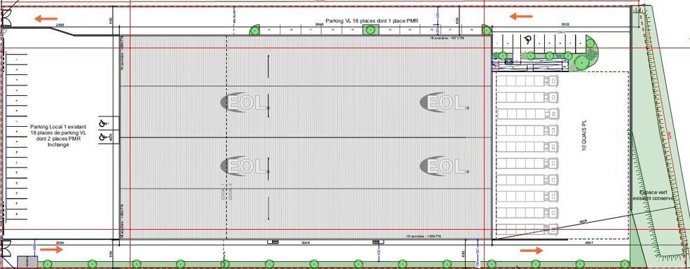 Flex in Le Blanc-Mesnil for lease - Site Plan - Image 2 of 2