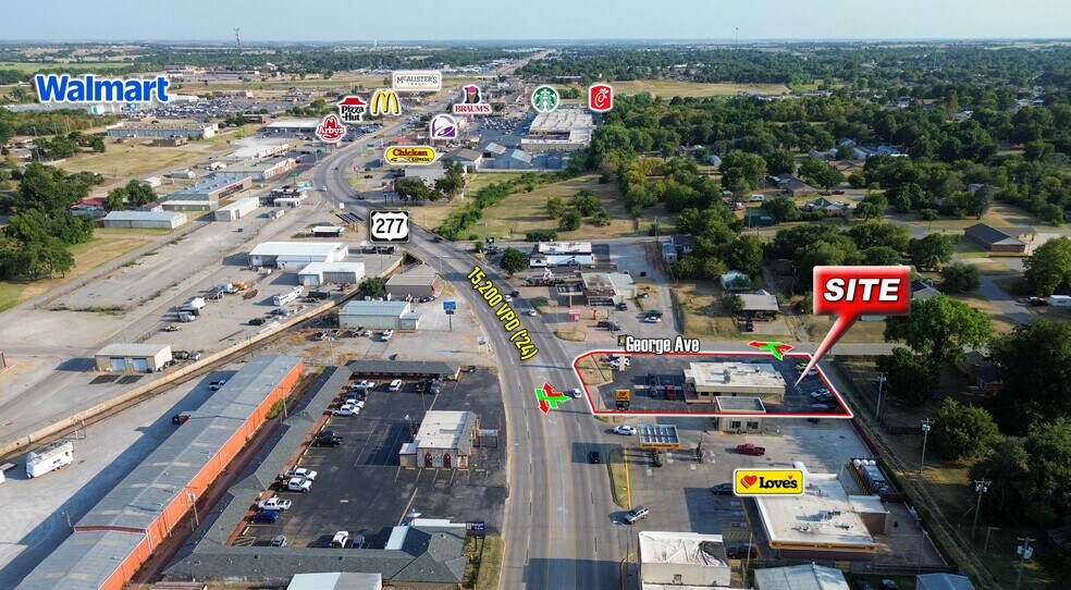1328 S 4th St, Chickasha, OK à vendre - Aérien - Image 2 de 2