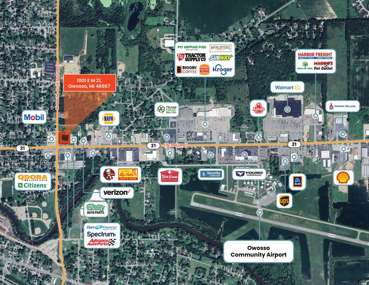 1001 E M-21, Owosso, MI à vendre - Photo du bâtiment - Image 2 de 12