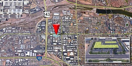 2245 W University Dr, Tempe, AZ - AERIAL  map view
