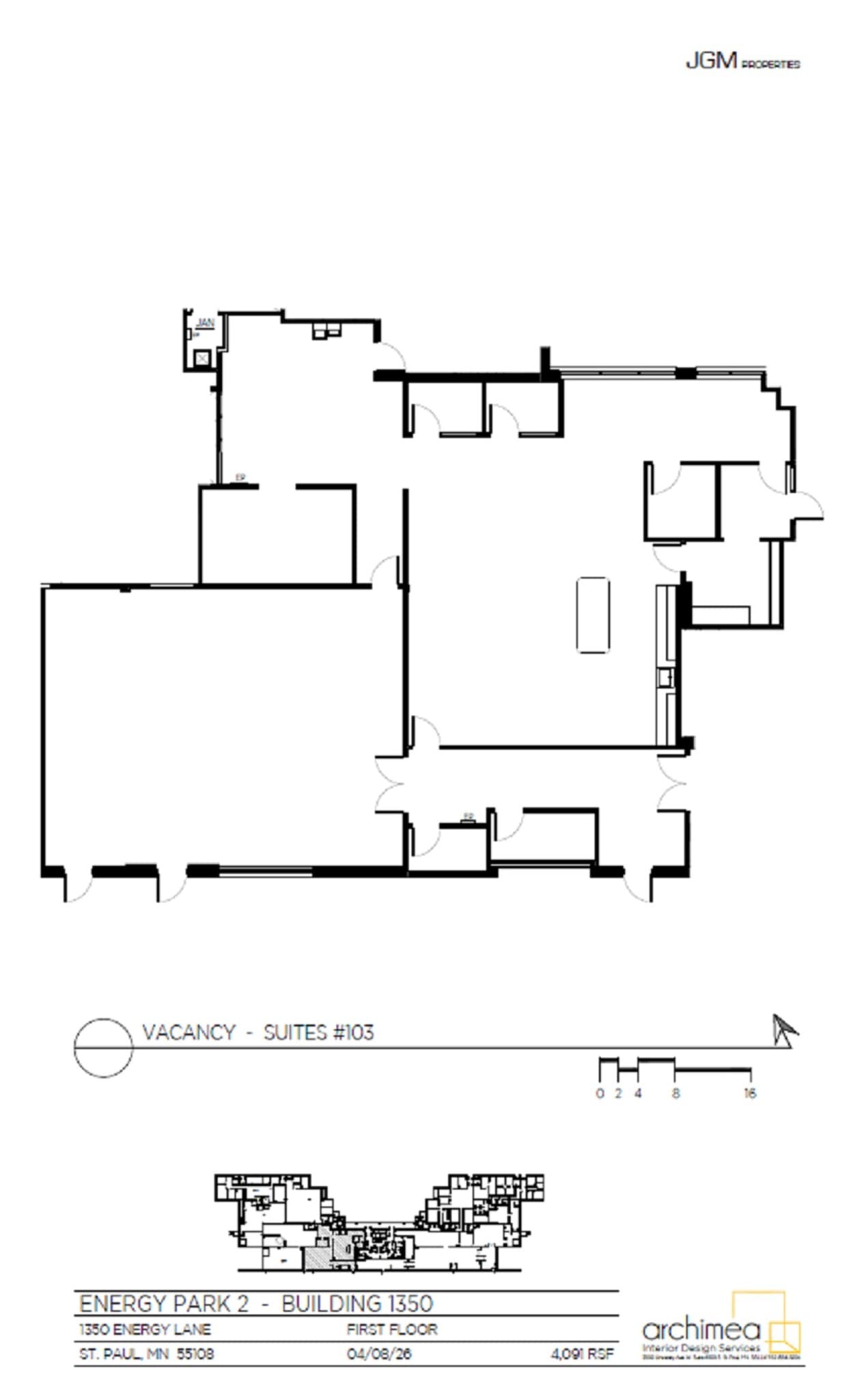 1350-1380 Energy Ln, Saint Paul, MN à louer Plan d’étage- Image 1 de 1