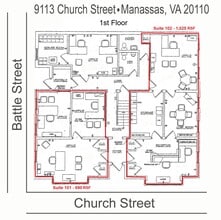 9113 Church St, Manassas, VA for lease Floor Plan- Image 1 of 5