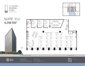222 S Riverside Plz, Chicago, IL à louer Plan d’étage- Image 1 de 1