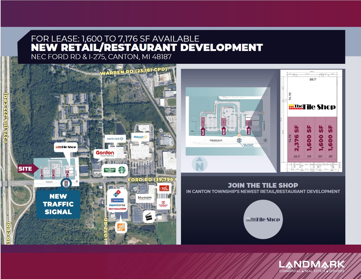 40150-40164 Ford Rd, Canton Township, MI for lease Primary Photo- Image 1 of 5