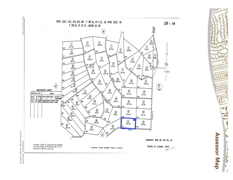 Westside Rd, Termo, CA à vendre - Plan cadastral - Image 3 de 3