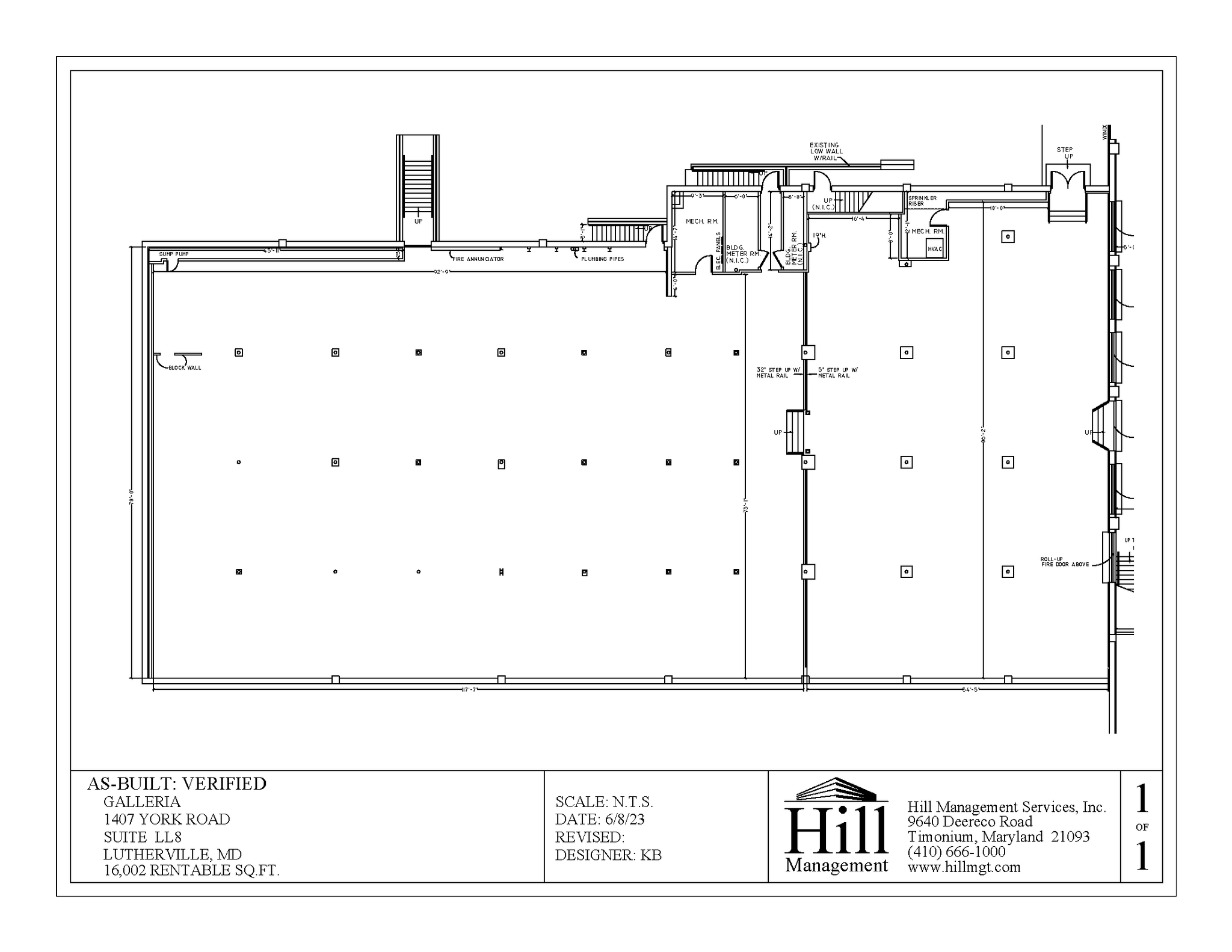 1407 York Rd, Lutherville, MD for lease Floor Plan- Image 1 of 1