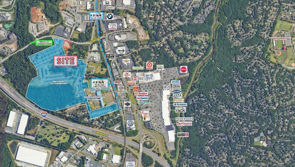 920 Blu Central rd, Pineville, NC à louer - Aérien - Image 3 de 3