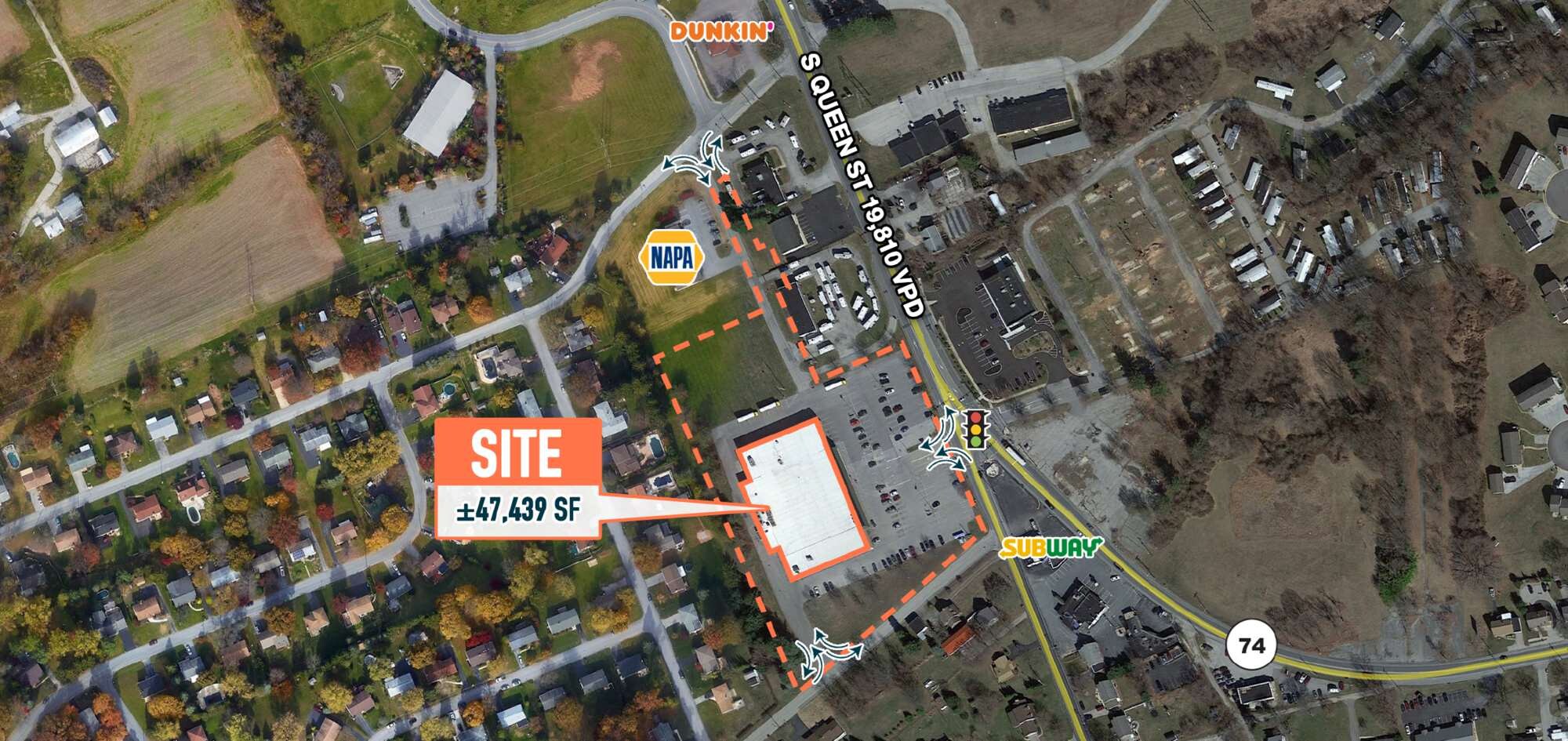 2720 S Queen St, Dallastown, PA à louer Aérien- Image 1 de 3