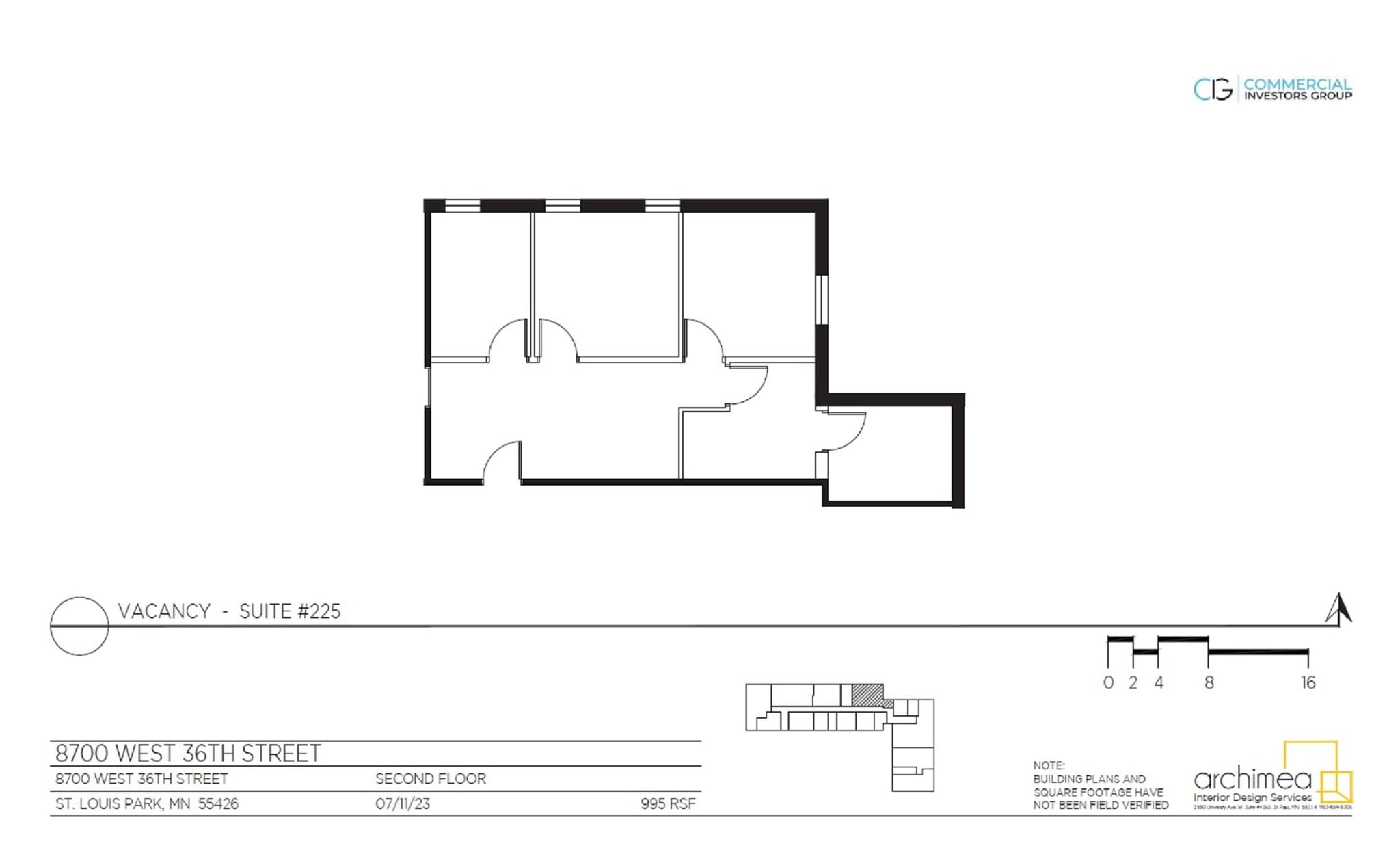 8700 W 36th St, Saint Louis Park, MN for lease Floor Plan- Image 1 of 1