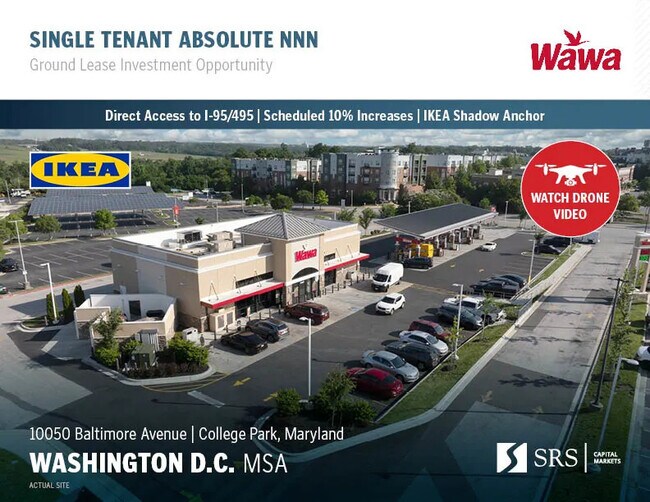 Plus de détails pour 10050 Baltimore Ave, College Park, MD - Commerce de détail à vendre