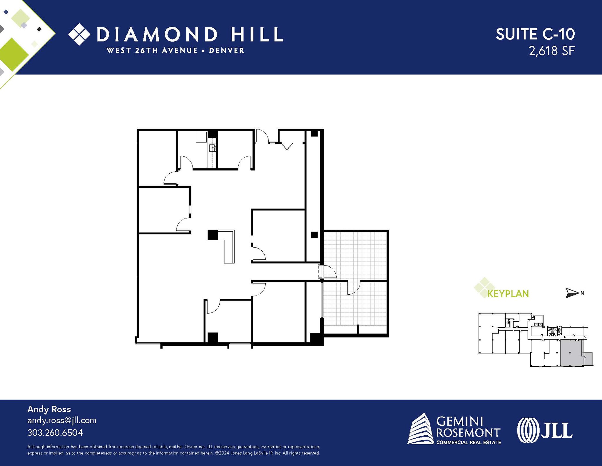 2490 W 26th Ave, Denver, CO à louer Plan d’étage- Image 1 de 2