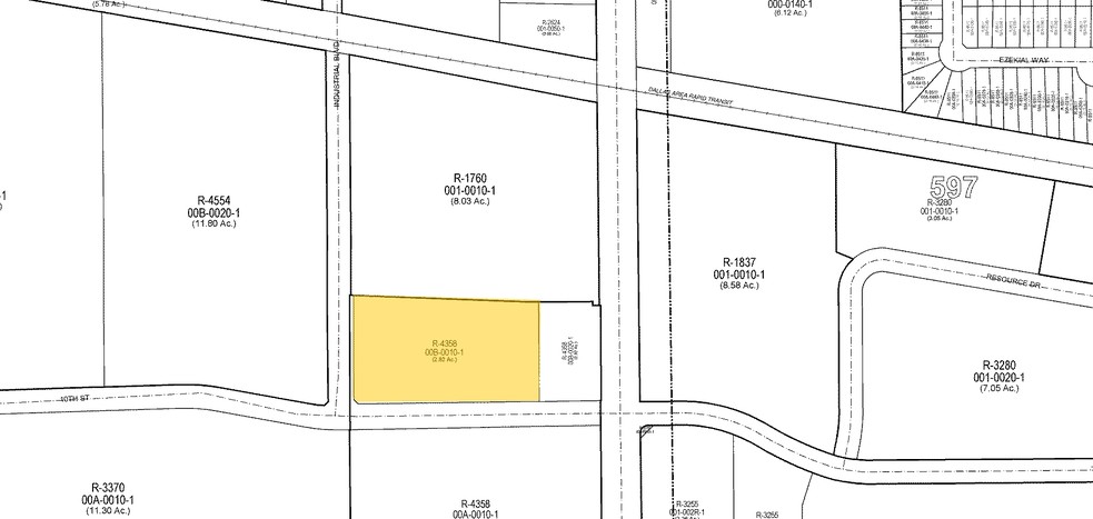 2201 10th St, Plano, TX for lease - Plat Map - Image 3 of 3